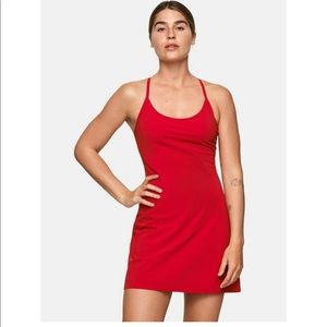 Outdoor Voices Exercise Dress, Scarlet